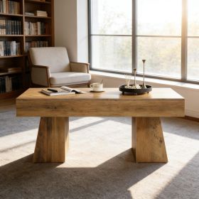Wooden Dining Table,Rectangular Center Table,Spacious Coffee Table